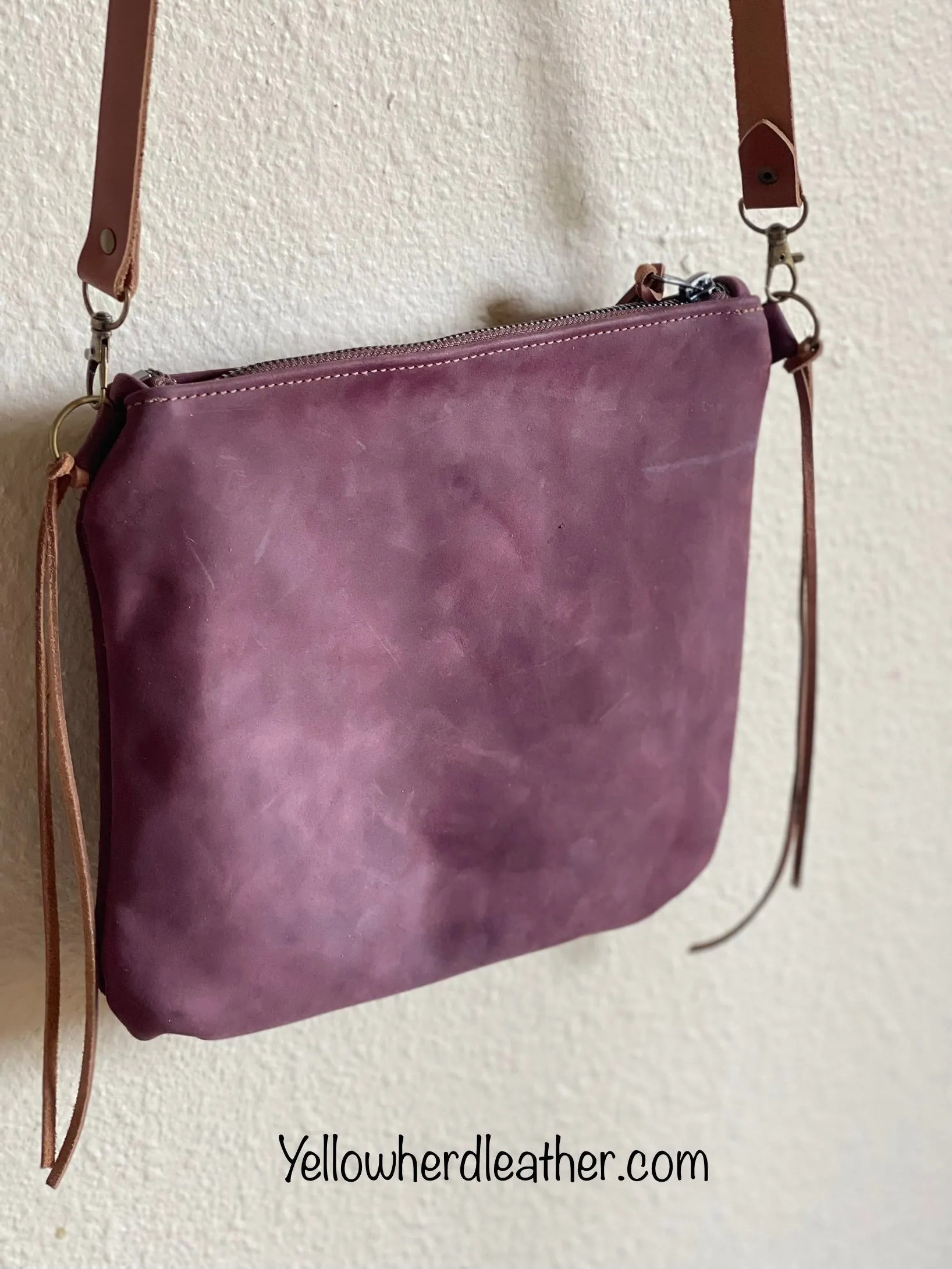 "Merlot" Leather Crossbody