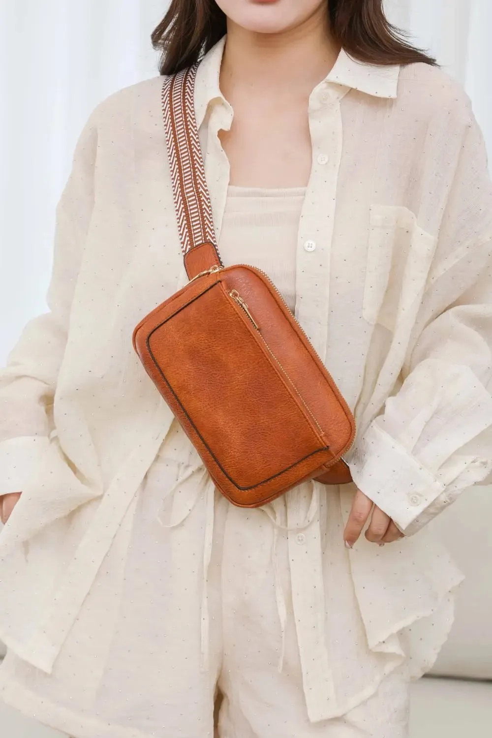 'Ramona' Leather Crossbody Bag