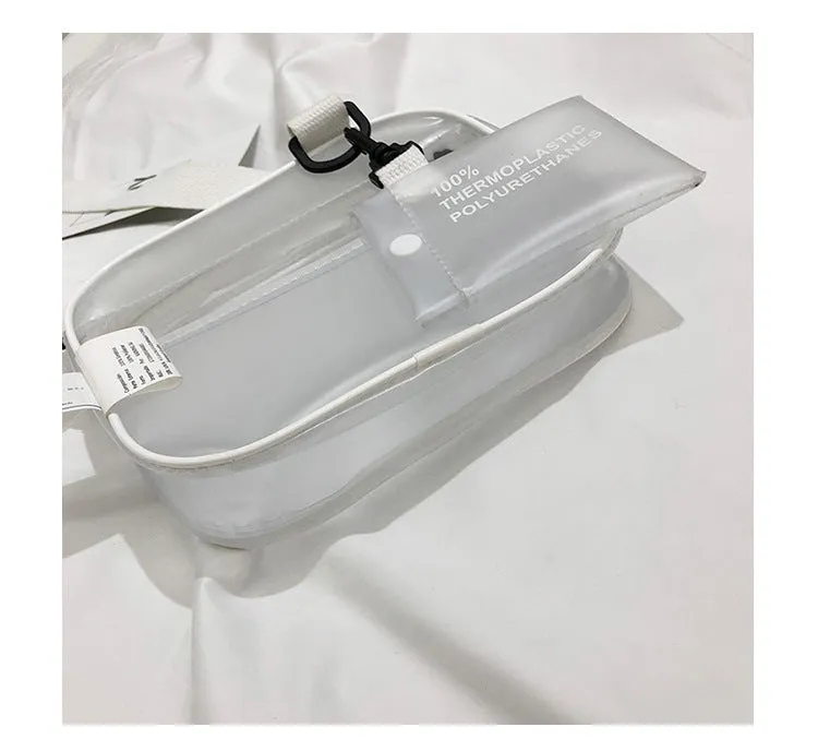 Realaiot Summer Mini Crossbody Bags Transparent bag PVC Jelly Bag Korean fashion Shoulder Female Bag purses sac clear bags for women