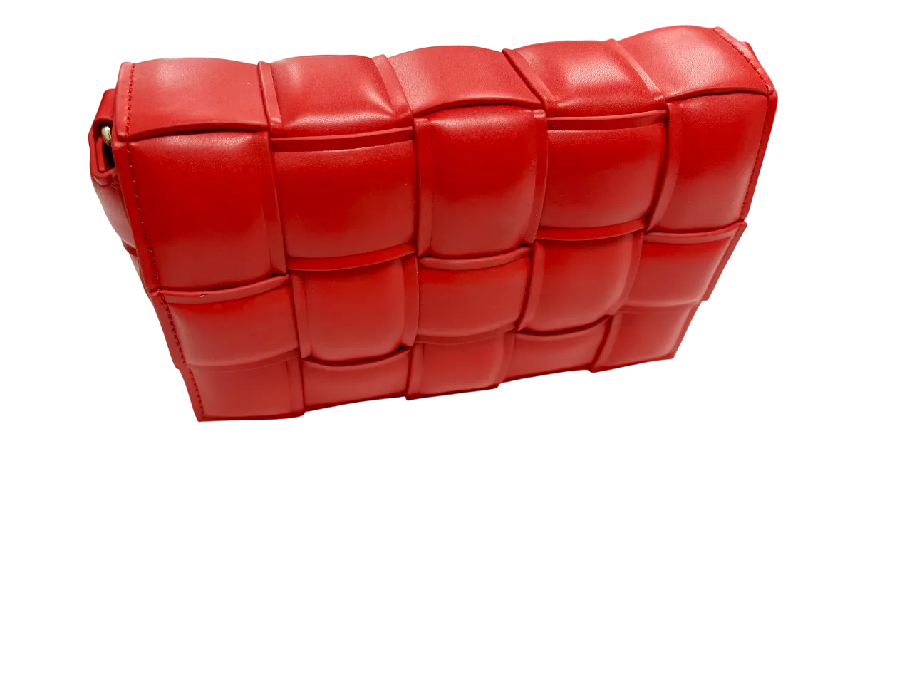Red Woven Crossbody Bag