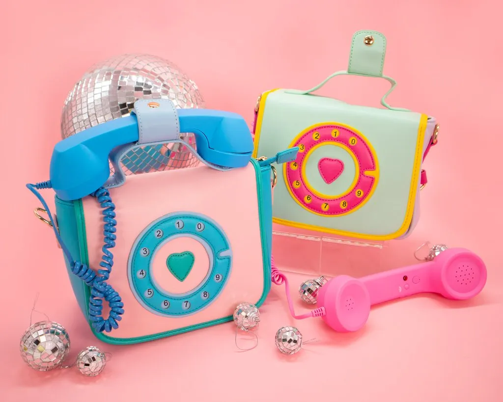 Ring Ring Phone Convertible Handbag - Cotton Candy Mint Green