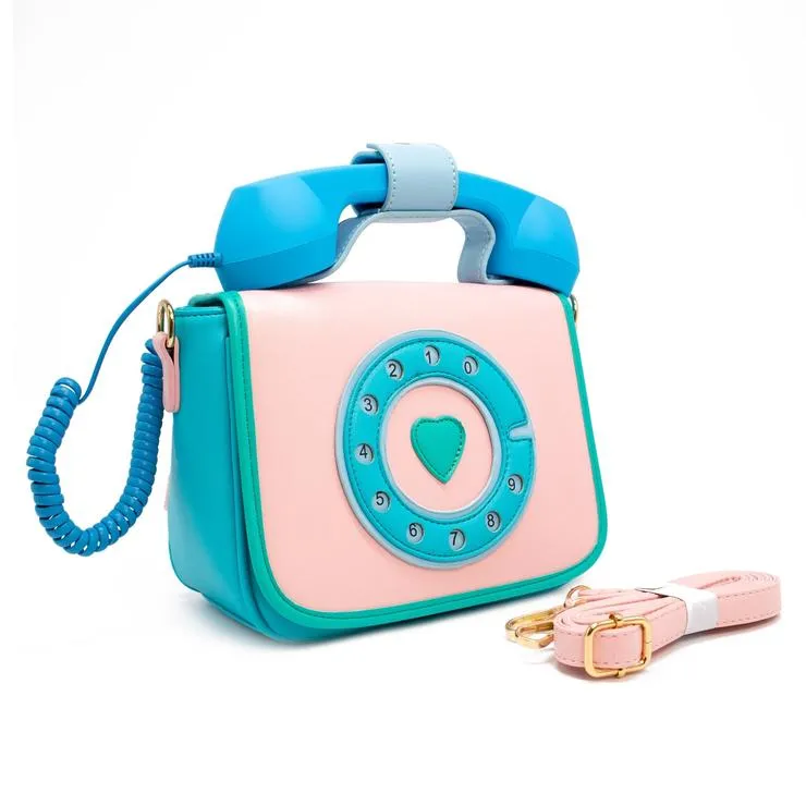 Ring Ring Phone Convertible Handbag - Mermazing Blue