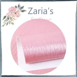 Ripples ~ Blush Pink Pearl Textured Faux Leather