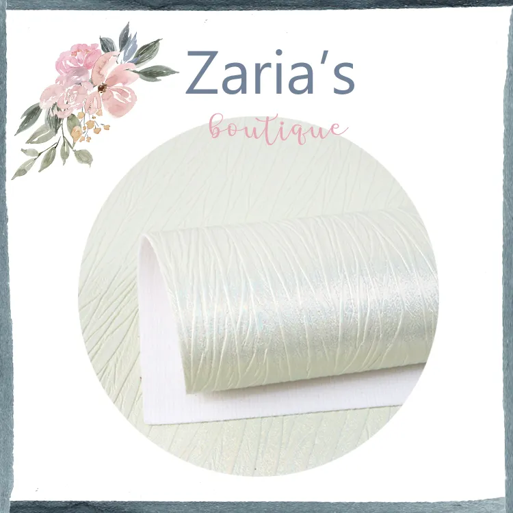Ripples ~ Blush Pink Pearl Textured Faux Leather
