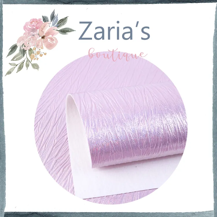 Ripples ~ Blush Pink Pearl Textured Faux Leather