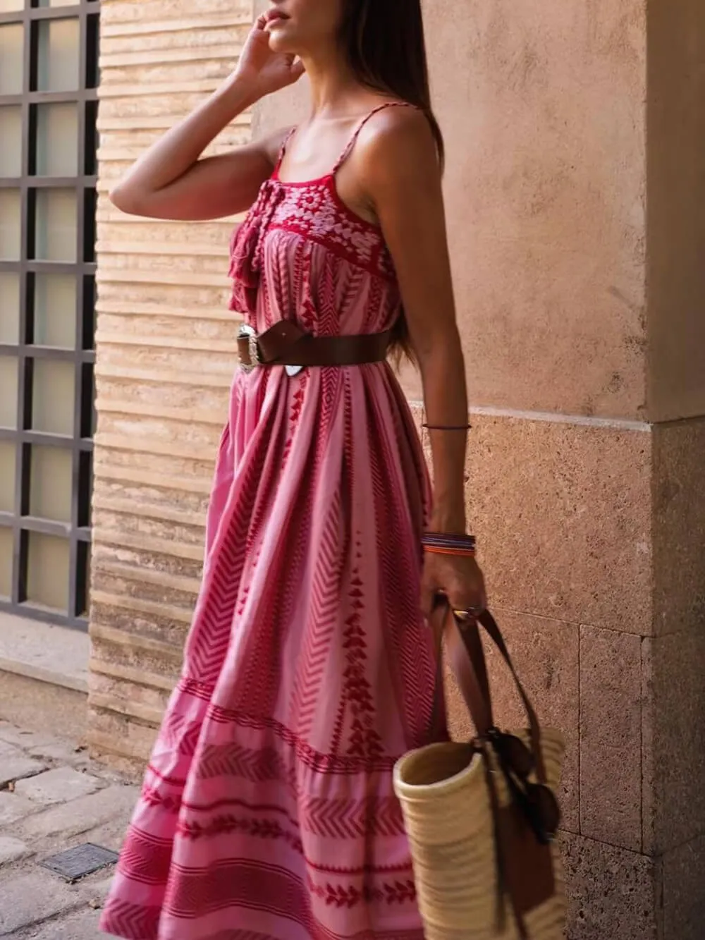 Rosa Embroidered Maxi Dress