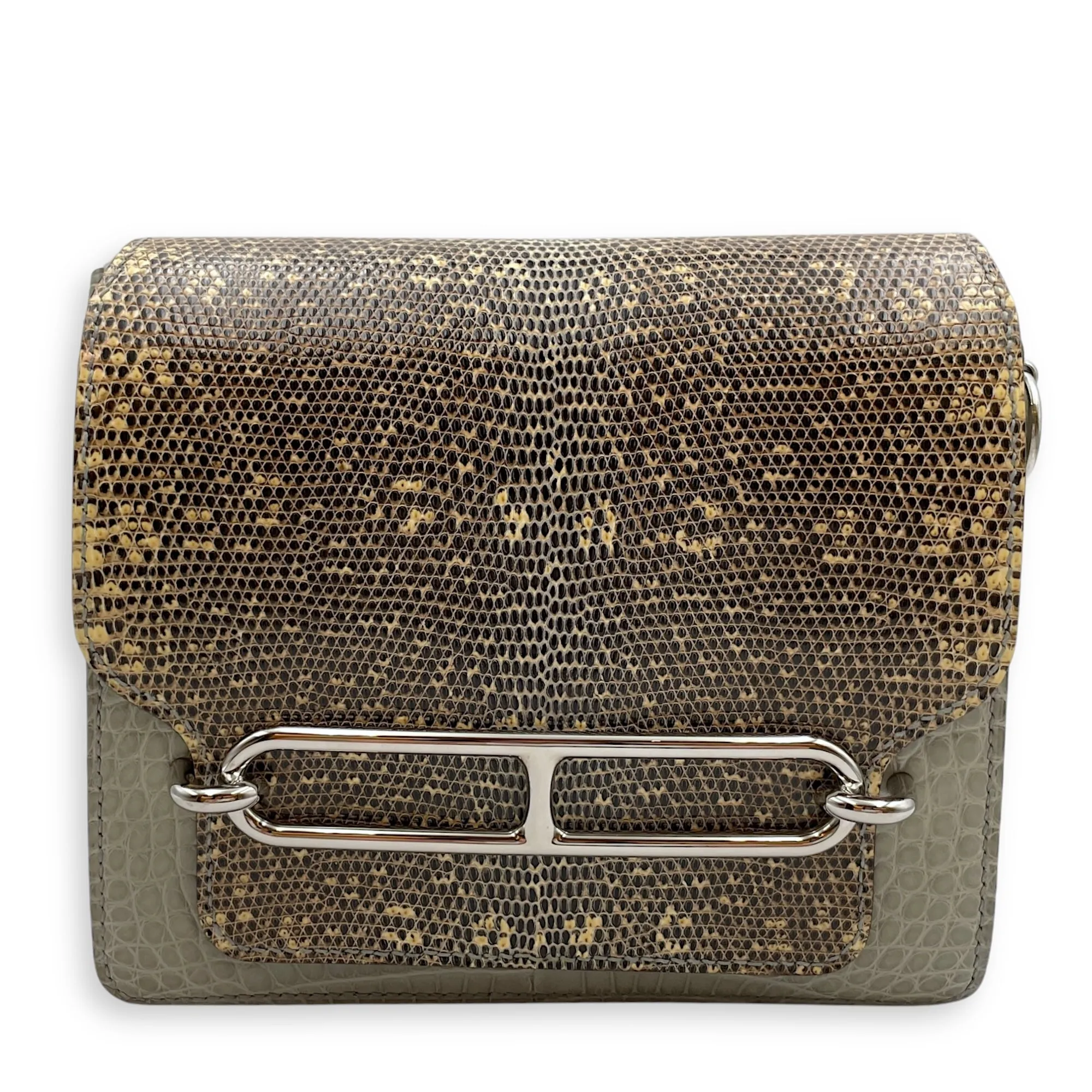 Roulis Touch Mini Ombre/Gris in Lizard/Matte Alligator, Palladium hardware