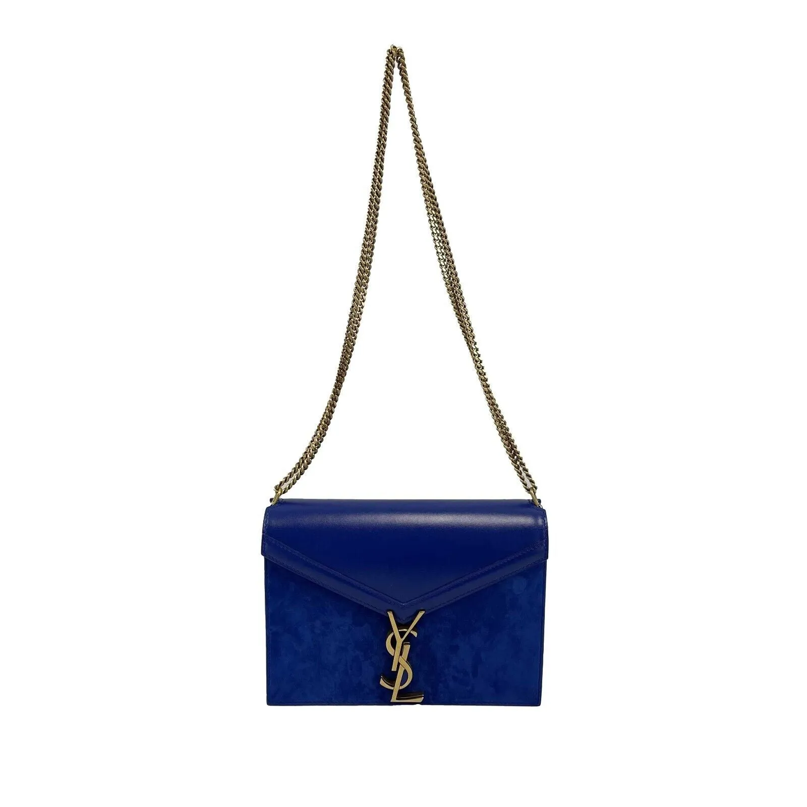 Saint Laurent - Medium Cassandra Monogram Leather & Suede Envelope Crossbody