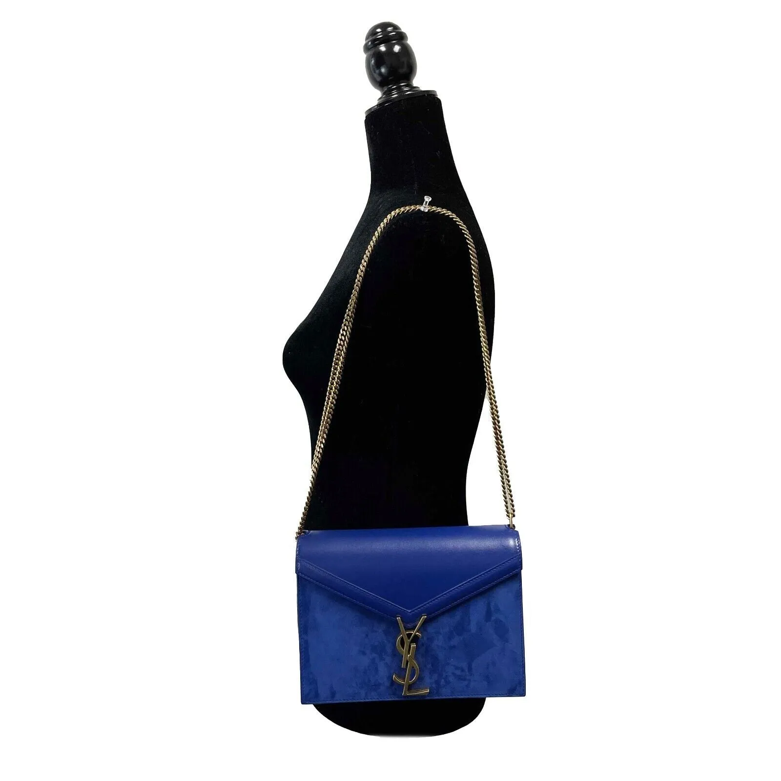 Saint Laurent - Medium Cassandra Monogram Leather & Suede Envelope Crossbody