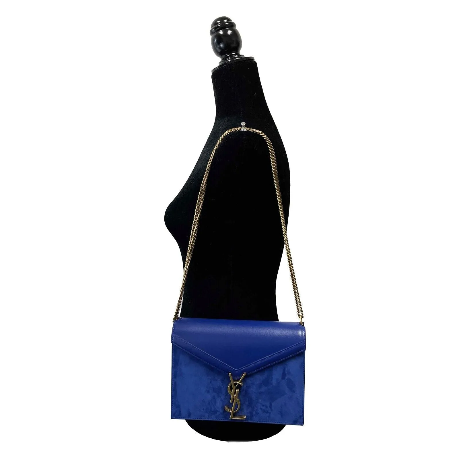 Saint Laurent - Medium Cassandra Monogram Leather & Suede Envelope Crossbody