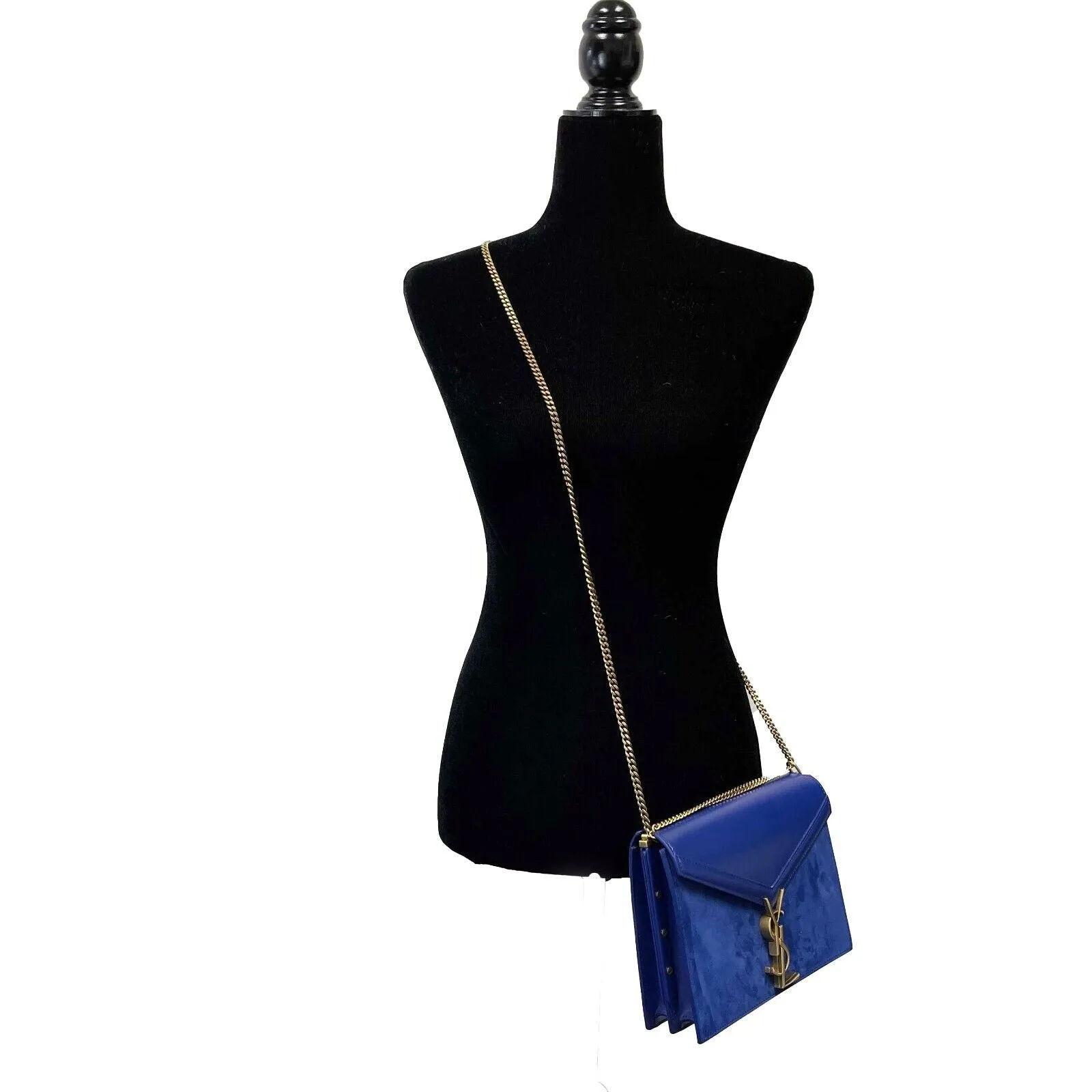 Saint Laurent - Medium Cassandra Monogram Leather & Suede Envelope Crossbody