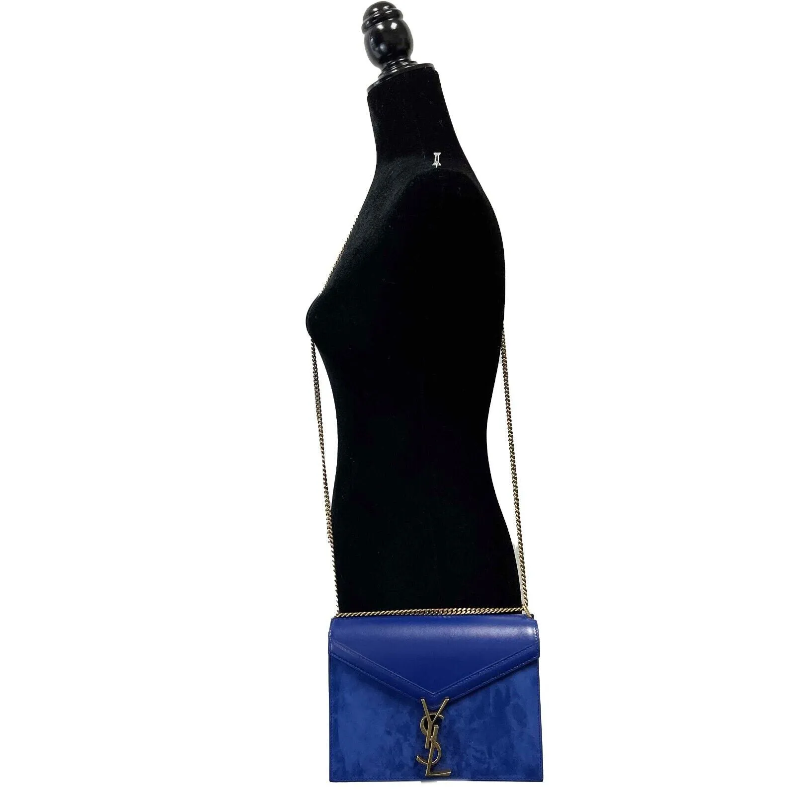 Saint Laurent - Medium Cassandra Monogram Leather & Suede Envelope Crossbody
