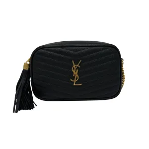 Saint Laurent Mini Lou Grain de Poudre Camera Crossbody Bag