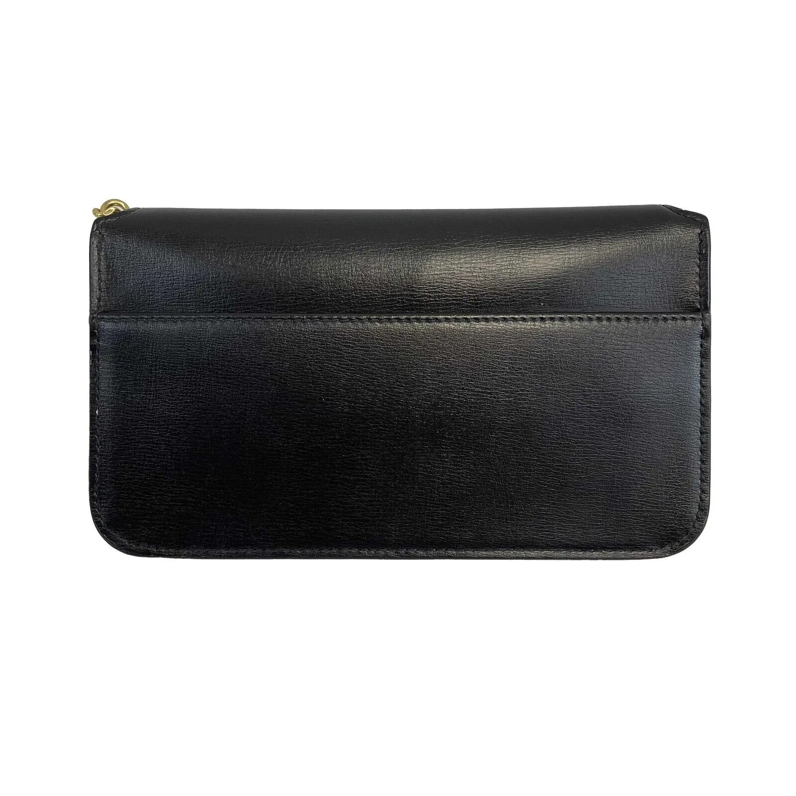 Saint Laurent Monogram Phone Crossbody Shoulder Black Gold Handbag Excellebt