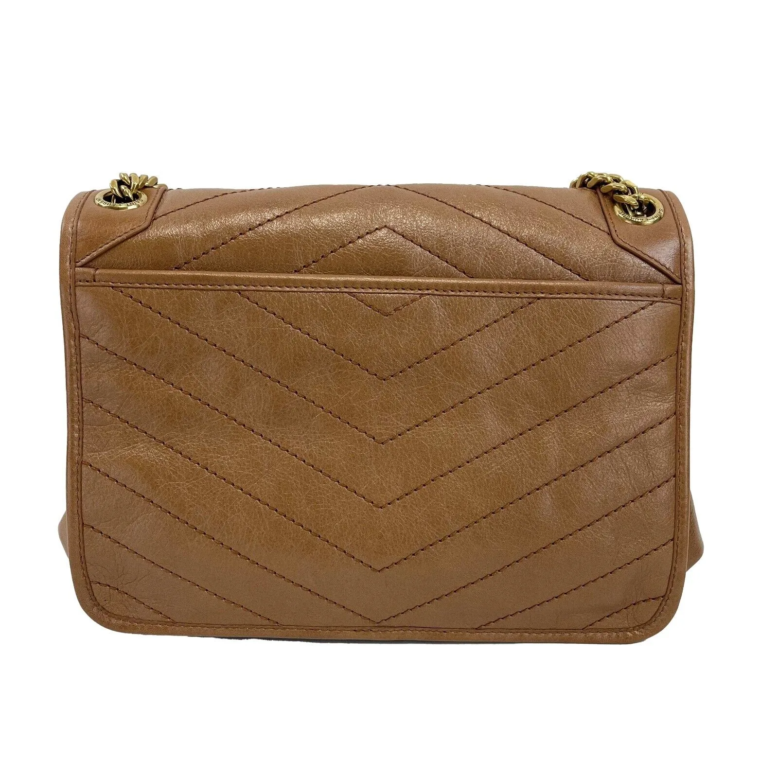 Saint Laurent - Niki Medium Chain Bag in Crinkled Vintage Leather Crossbody