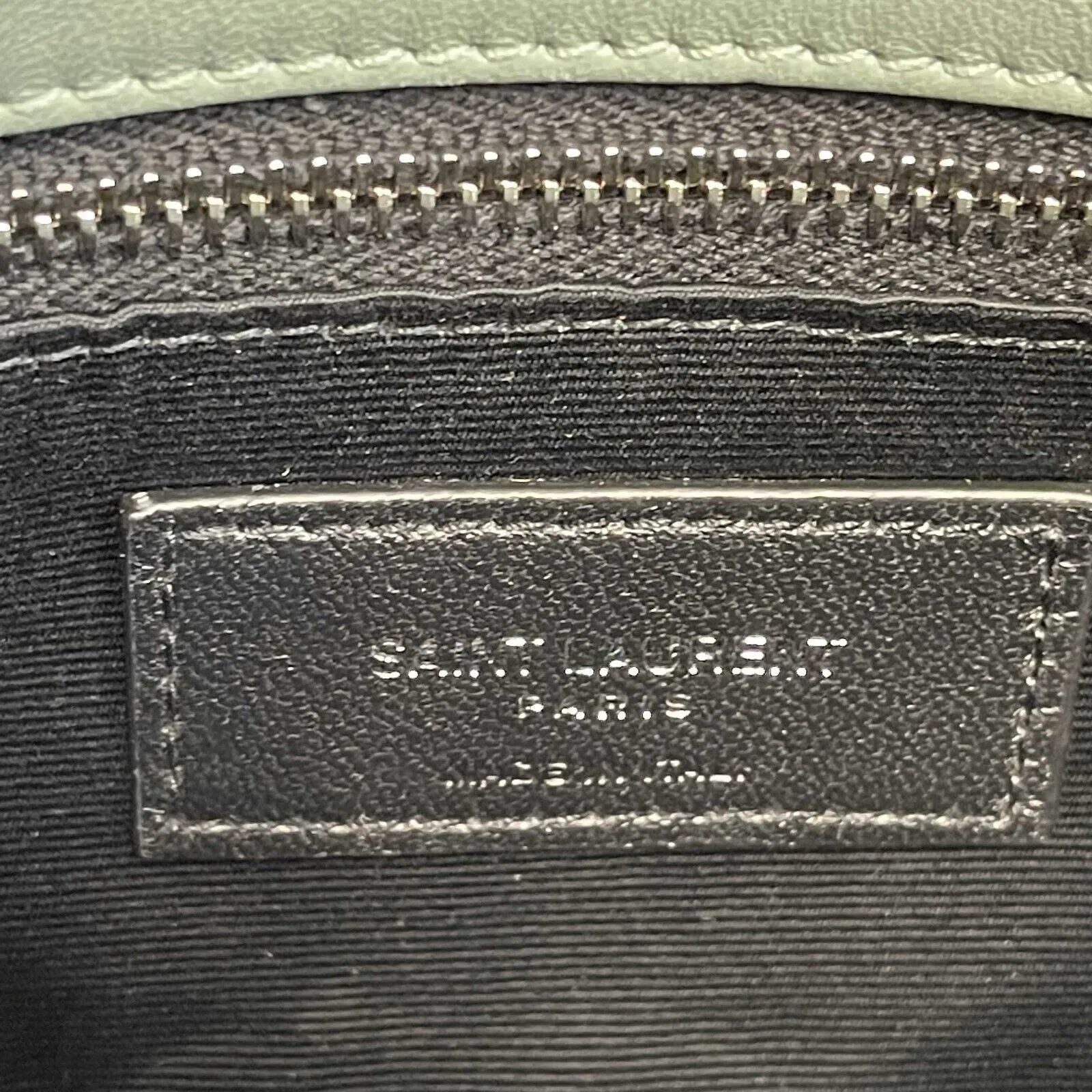 Saint Laurent - Puffer Mint Quilted Leather Mint Green / Silver Toy Crossbody