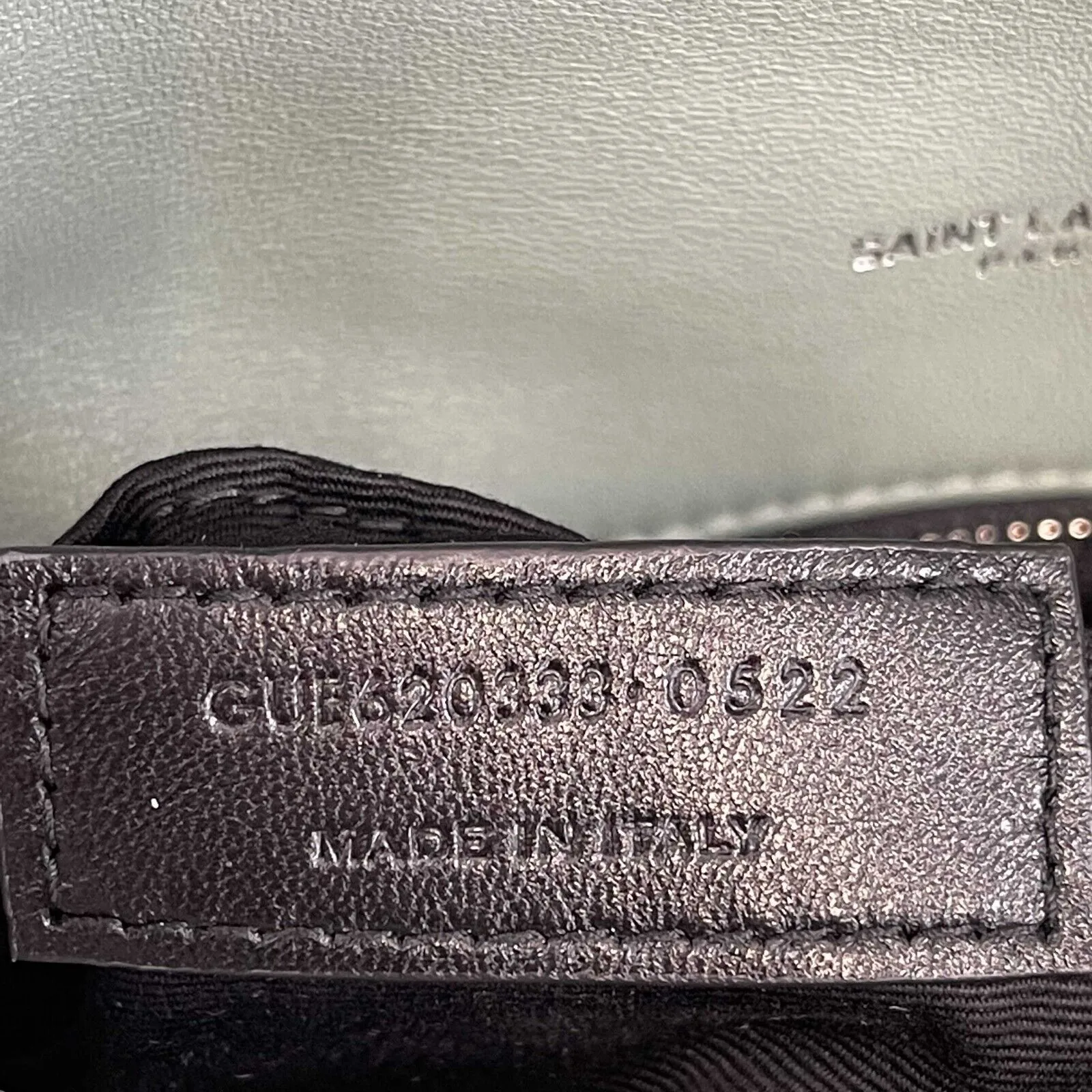Saint Laurent - Puffer Mint Quilted Leather Mint Green / Silver Toy Crossbody