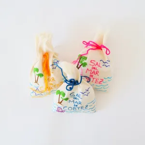 Sal Del Mar Embroidered Bags of Culinary Sea Salt