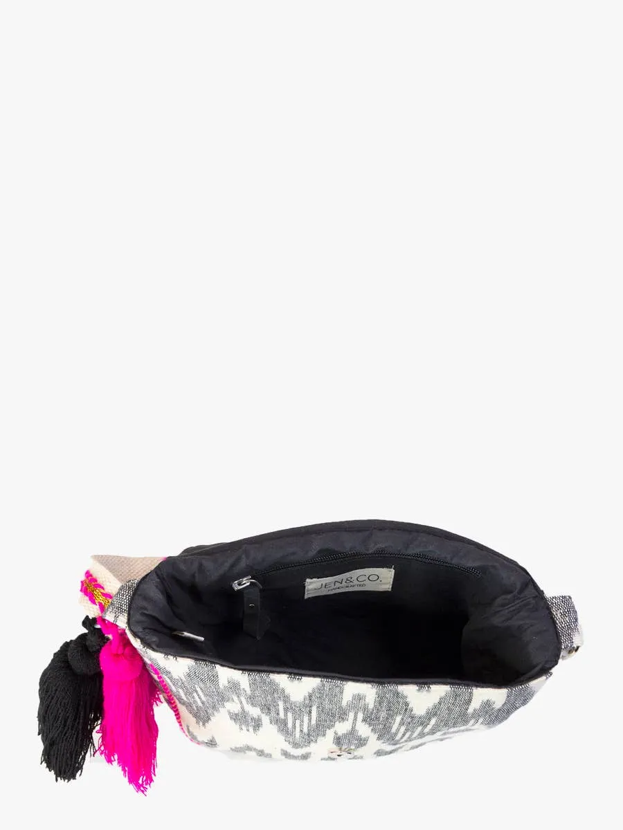 SALE Addison Aztec Cotton Crossbody w/ Flapover