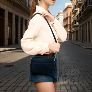SALE! Navy Chic Faux Leather NGIL Crossbody Bag