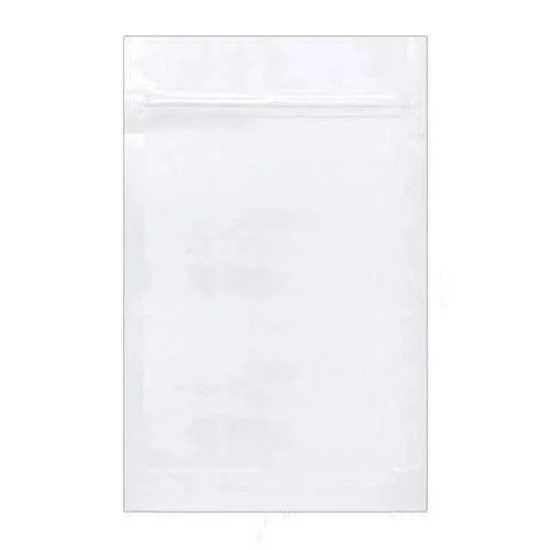 SAMPLE of Mylar Bag White/Clear - 1 Oz - 28 Grams 6 x 9.25" - (1 Count SAMPLE)