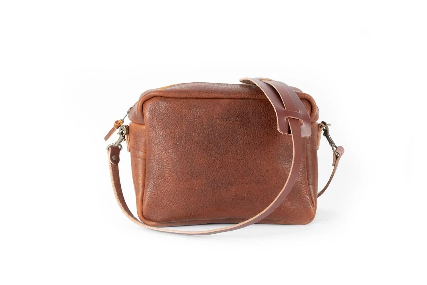 SARAH LEATHER CROSSBODY - LARGE - VIOLET