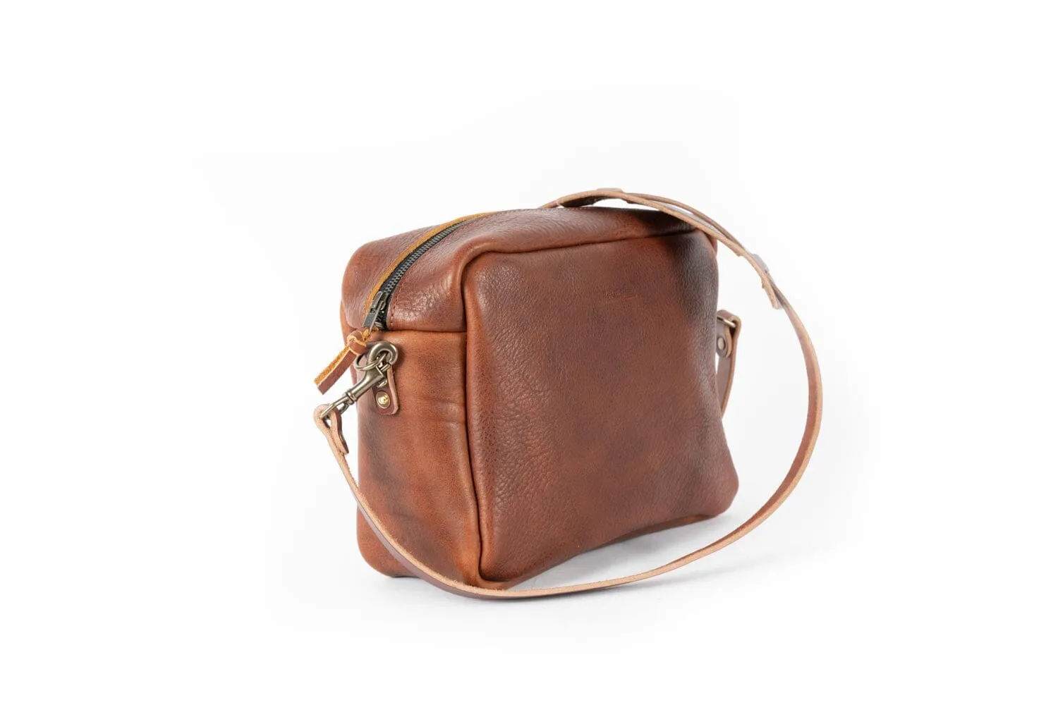SARAH LEATHER CROSSBODY - LARGE - VIOLET