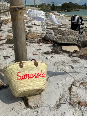 SARASOTA BEACH BASKET TOTE