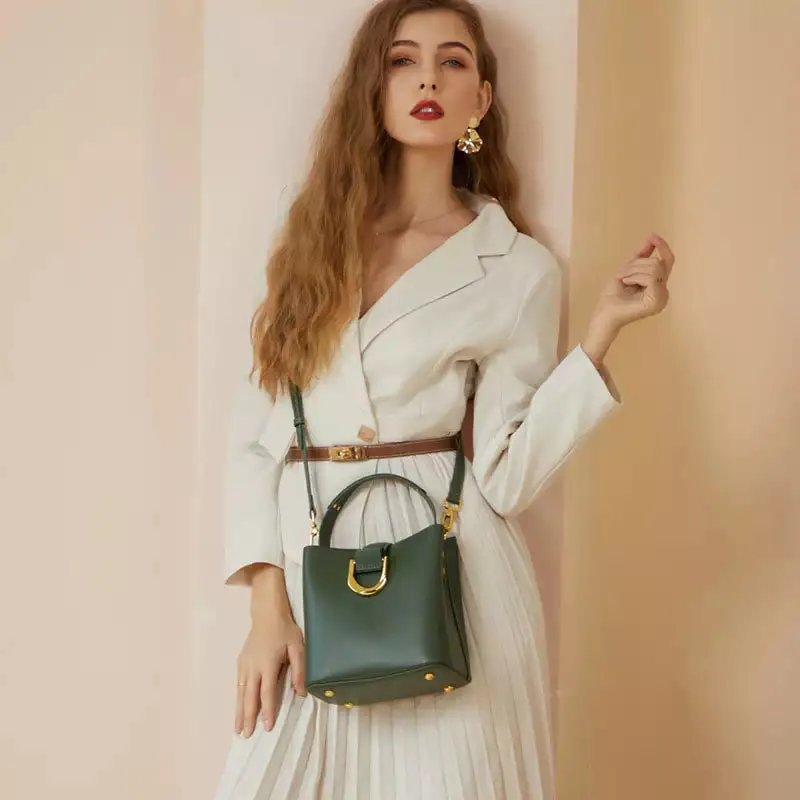 Serena | Designer Tote Bag with Gold Hardware