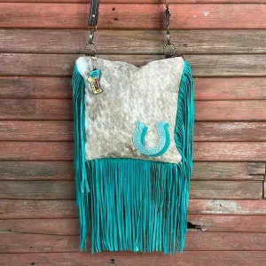 Shania - Dapple w/ Turquoise Sand Croc Horse Shoe