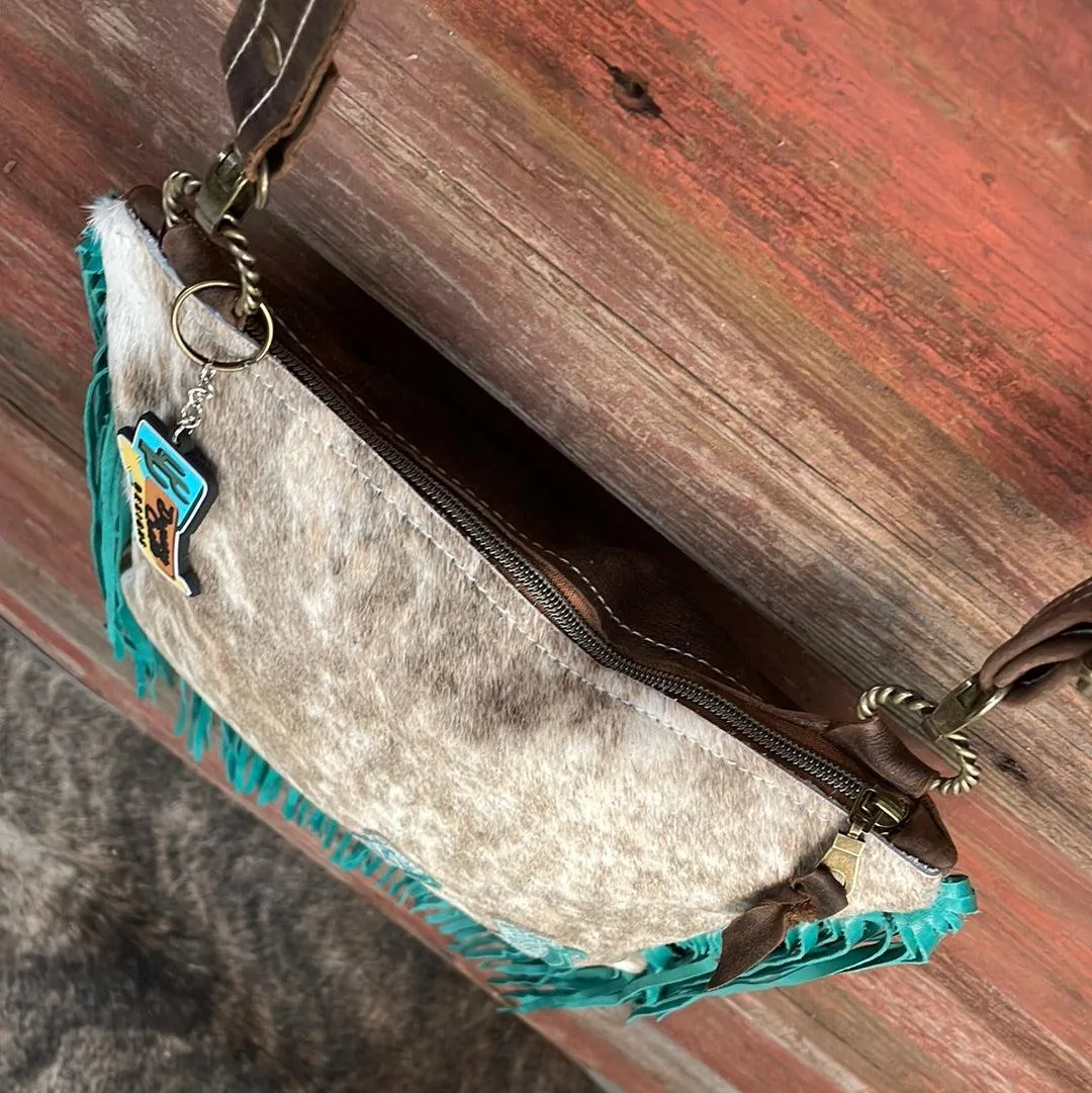 Shania - Dapple w/ Turquoise Sand Croc Horse Shoe