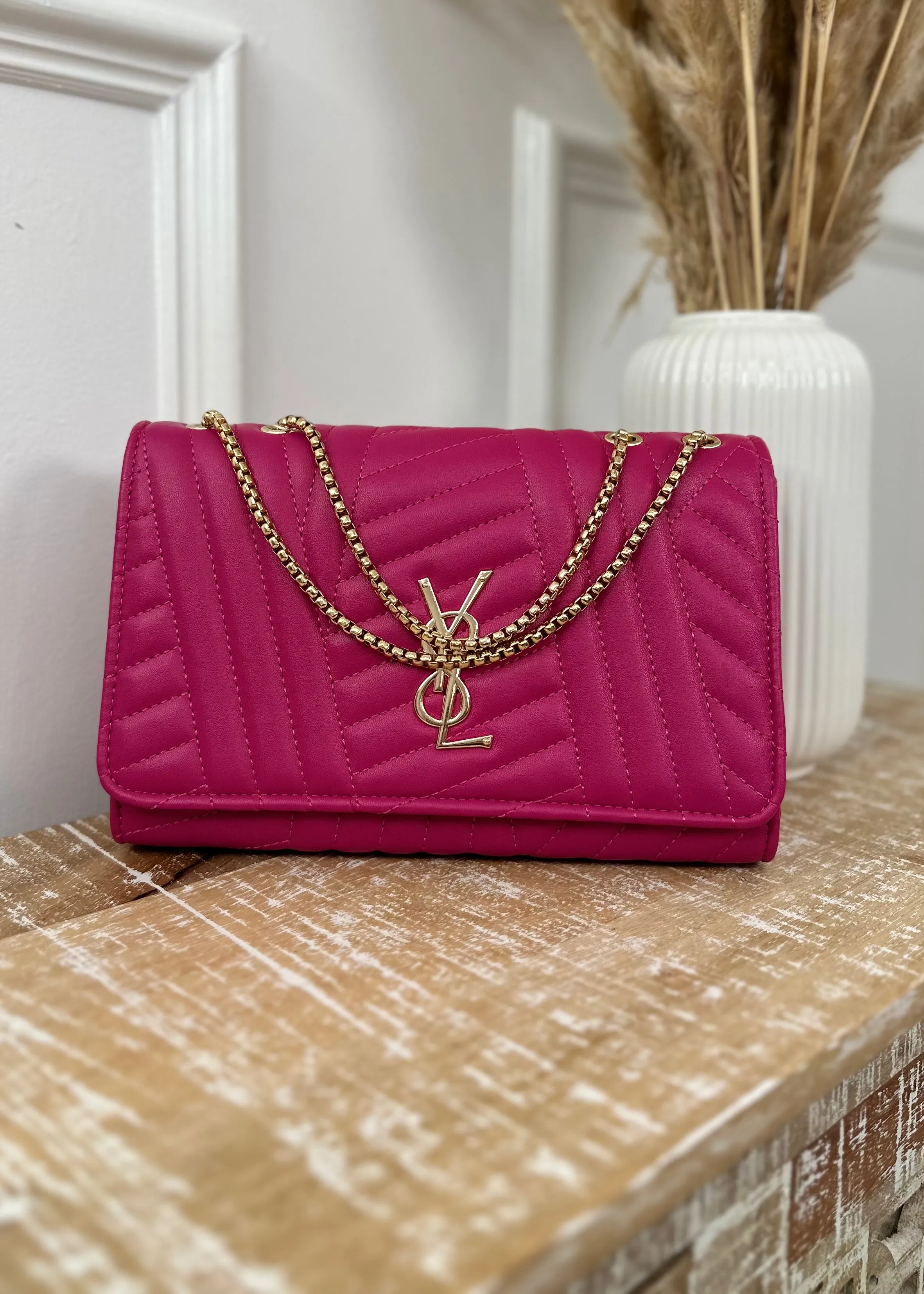 Sia Pink Quilted Bag