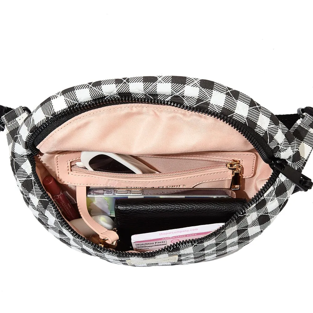 Sidekick Quilted Black Gingham