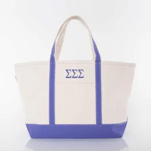 Sigma Sigma Sigma Large Canvas Tote Bag