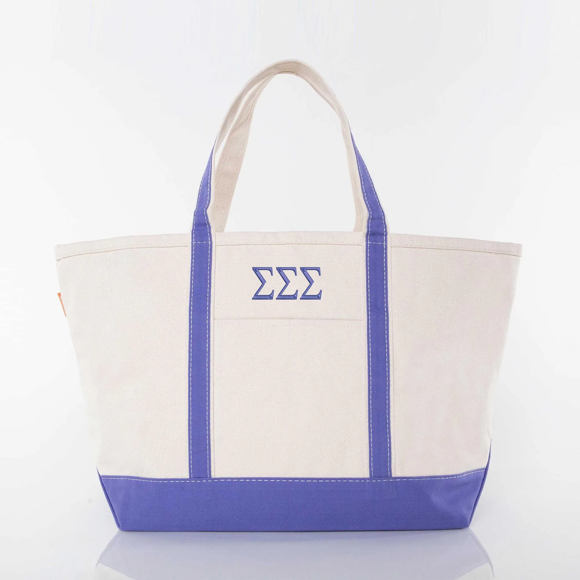 Sigma Sigma Sigma Large Canvas Tote Bag