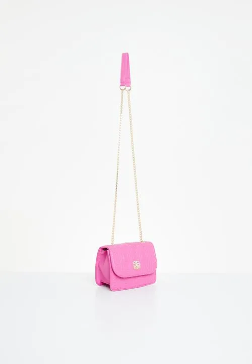 SissyBoy  Ladies Buckle Crossbody Bag Pink