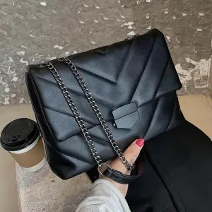 Sizzling Embroidery Thread Small PU Leather Crossbody Bags For Women And Girls Trending Female Shoulder Handbags