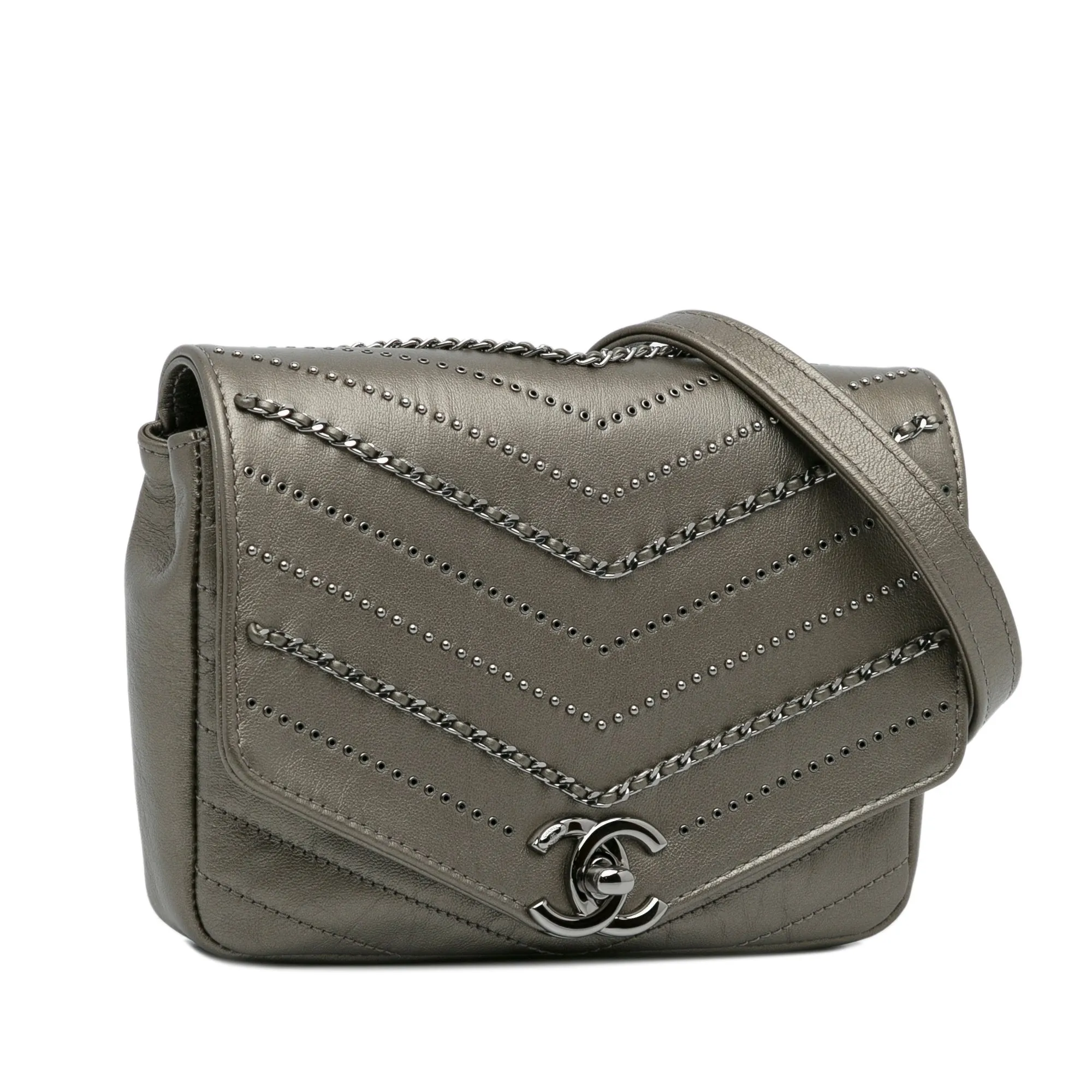 Small Chevron Data Center Envelope Flap Bag