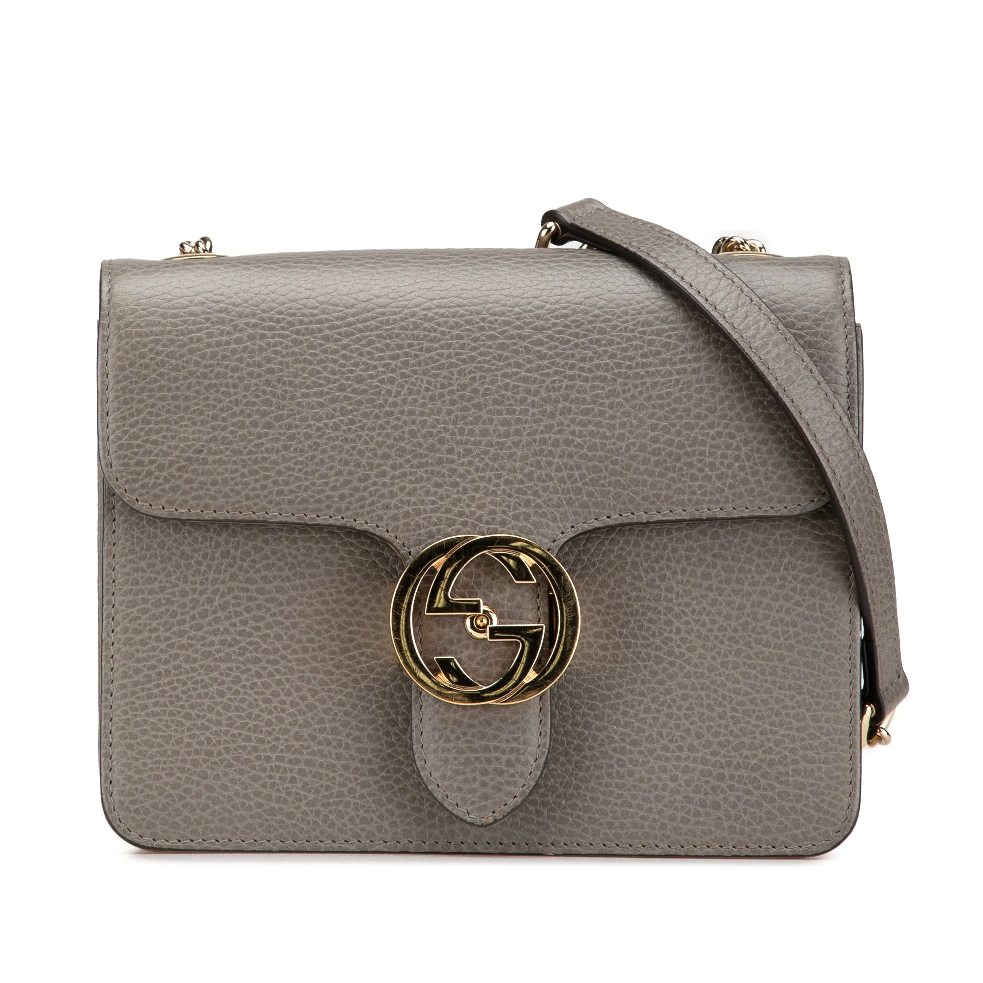 Small Dollar Calfskin Interlocking G Crossbody