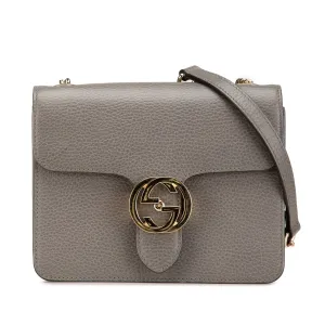 Small Dollar Calfskin Interlocking G Crossbody