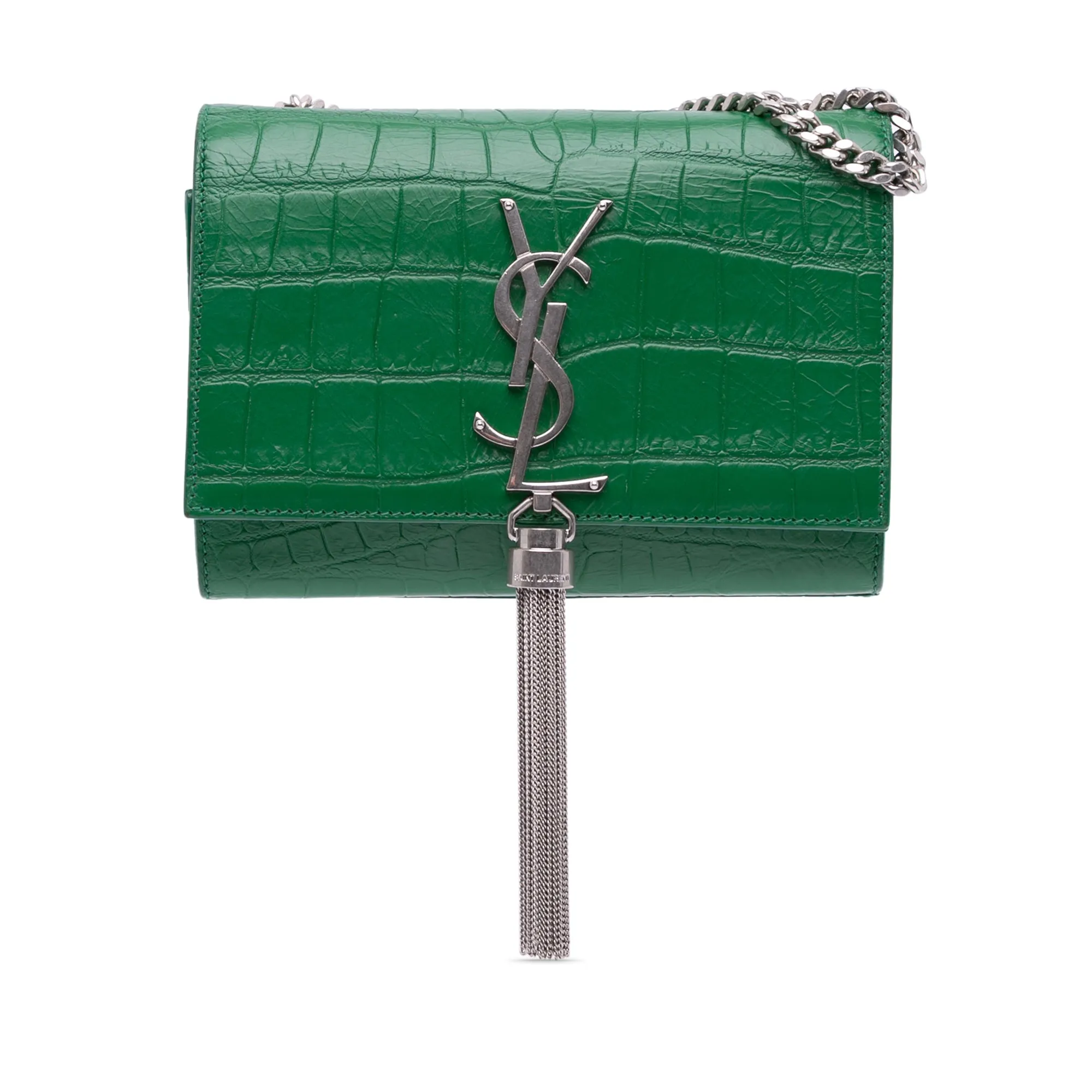 Small Embossed Kate Tassel Crossbody