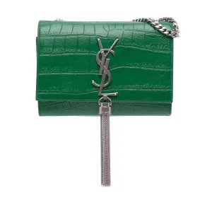 Small Embossed Kate Tassel Crossbody