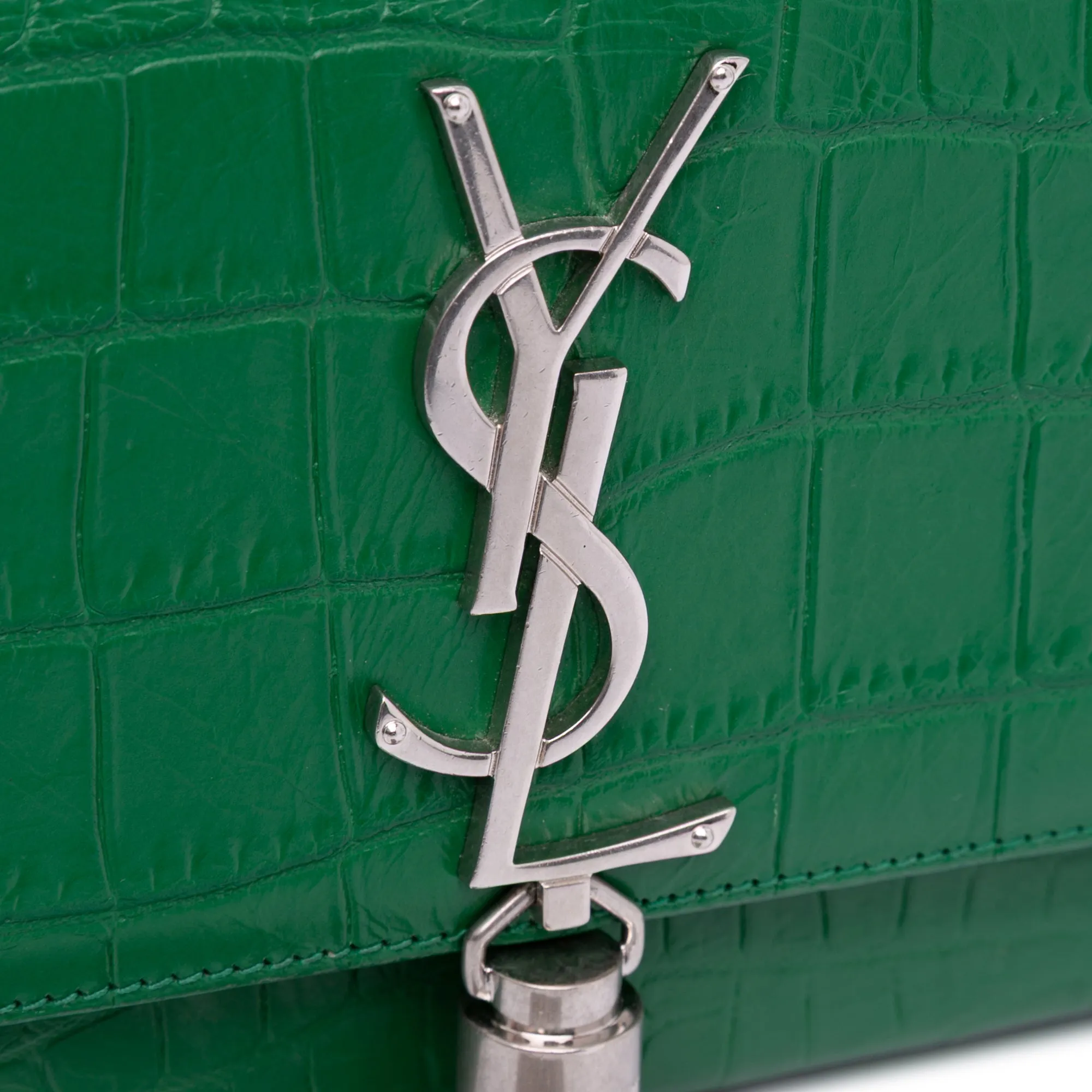 Small Embossed Kate Tassel Crossbody