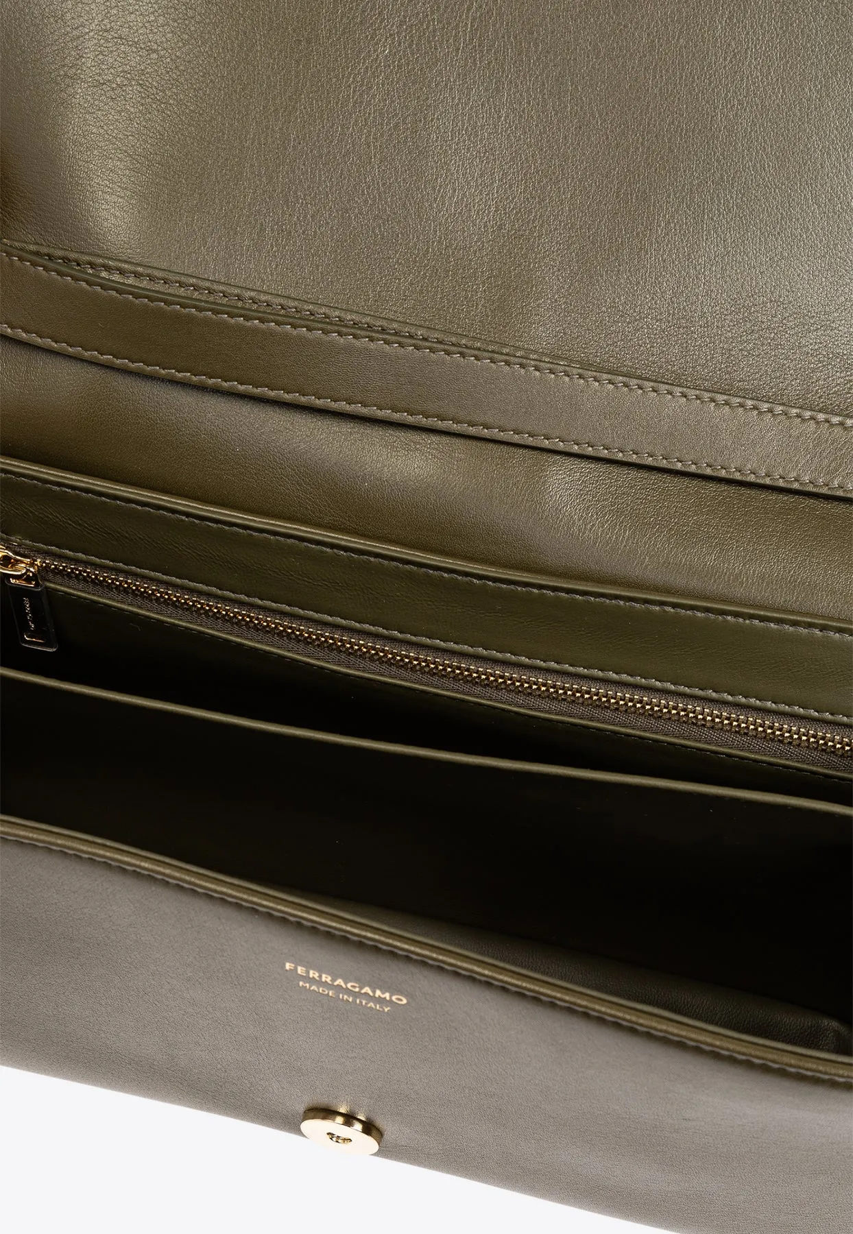Small Front-Flap Leather Crossbody Bag