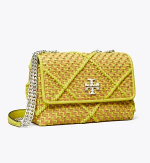 SMALL KIRA DIAMOND WOVEN CONVERTIBLE SHOULDER BAG