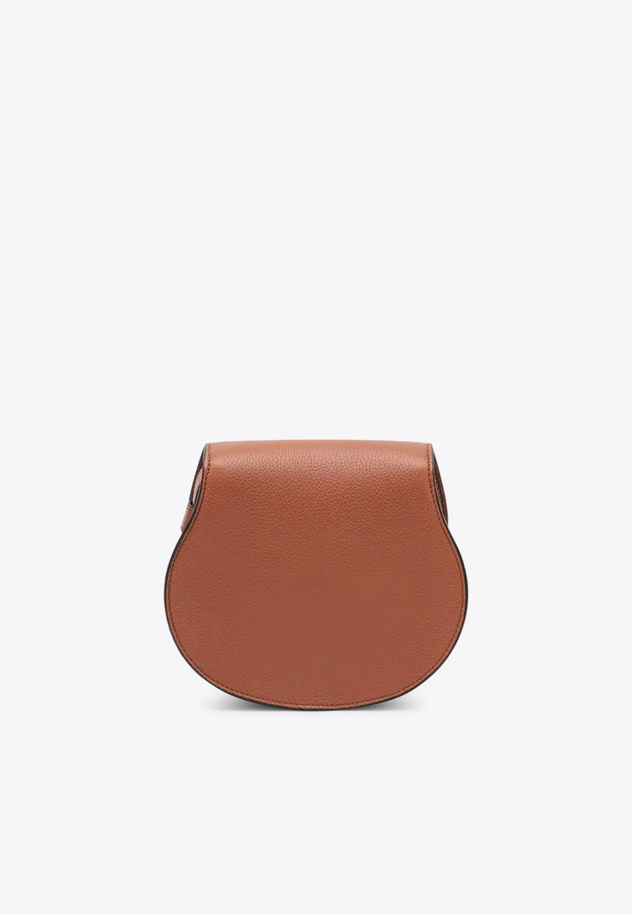 Small Marcie Hammered Leather Saddle Bag