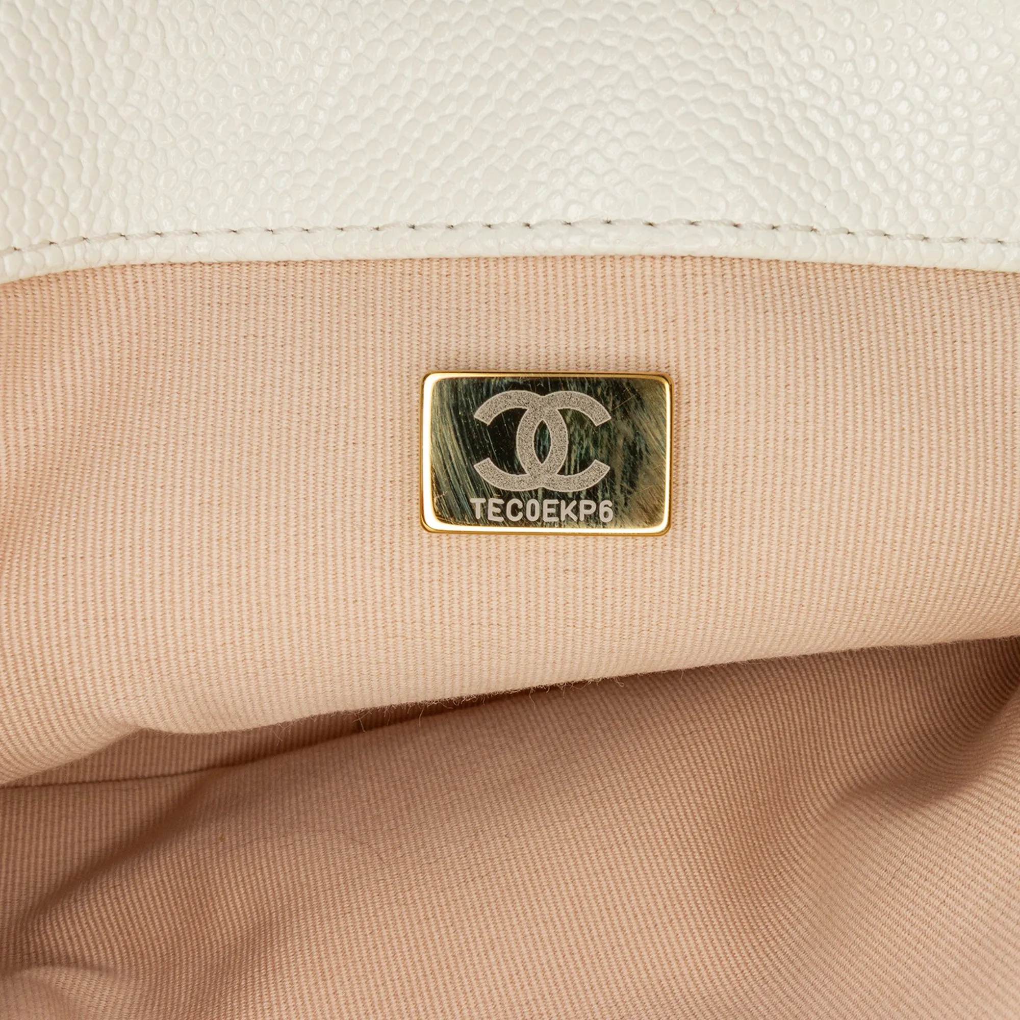 Small Quilted Caviar Chain Melody Flap