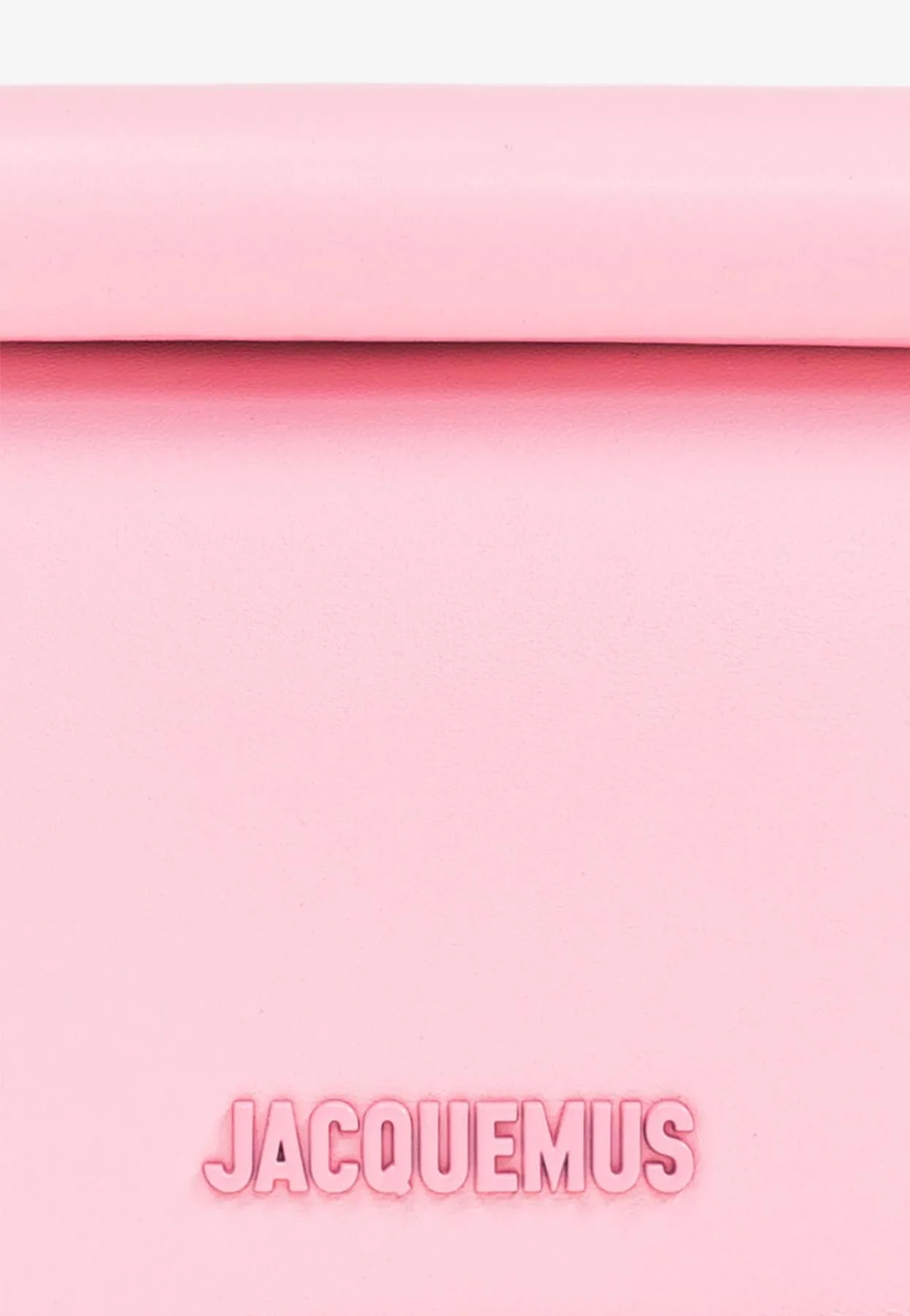 Small Rond Carré Leather Clutch Bag