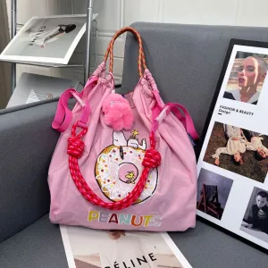 Snoopy Chain Donut Embroidered Handbag