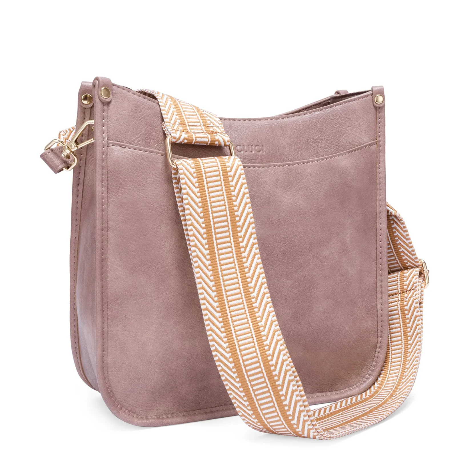 Stylish 2pcs Medium Hobo handbag and Crossbody Bag with 2 Adjust Guitar Strap